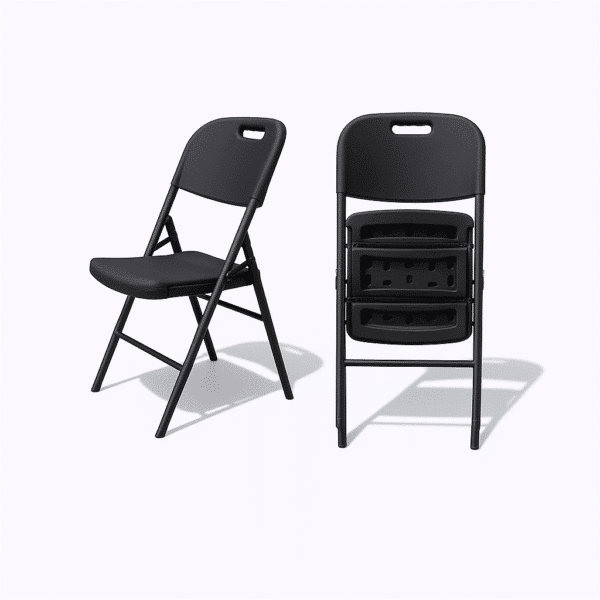 Silla Iso Plástica Azul apilable y fácil de limpiar, ideal para eventos y terrazas, mostrando diseño funcional y práctico.